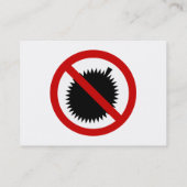 NOデュリアン熱帯果実⚠タイのサイン⚠ 名刺 (裏面)