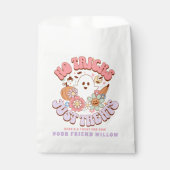 NoトリックだけでハロウィーンレトロGroovy幽霊 フェイバーバッグ (正面)