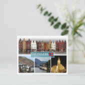 NOノルウェー – ベルゲン –  ポストカード (スタンド正面)