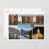 NOノルウェー – ベルゲン –  ポストカード (正面/裏面)