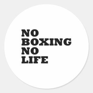 NoボクシングNoライフシャツ ラウンドシール