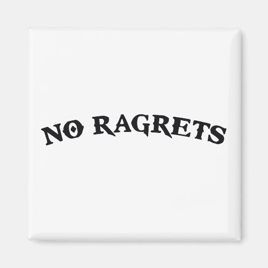 Noラグレットの後悔タトゥー マグネット (正面)