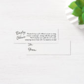 Noラップかわいらしベビーシャワーミニギフトカード (デスク)