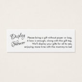 Noラップかわいらしベビーシャワーミニギフトカード (正面)