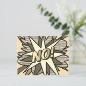 NOヴィンテージおもしろいレトロ漫画ブックアーポップ・アートのト ポストカード (スタンド正面)