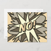 NOヴィンテージおもしろいレトロ漫画ブックアーポップ・アートのト ポストカード (正面/裏面)