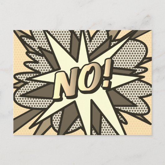 NOヴィンテージおもしろいレトロ漫画ブックアーポップ・アートのト ポストカード (正面)