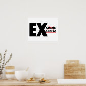 No口実ジャストエクササイズ ポスター (キッチン)