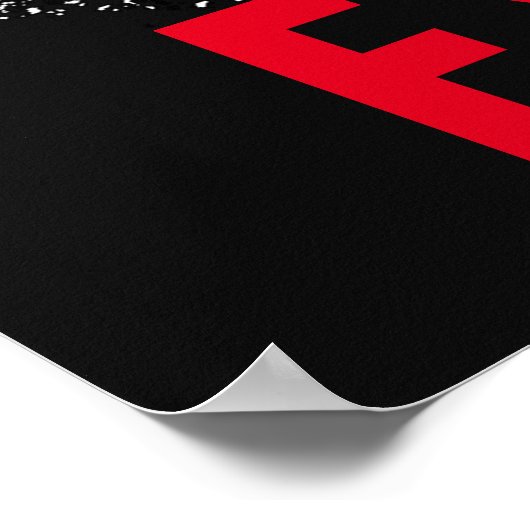 No口実ボディビルフィットネスアーポップ・アートのト ポスター (角)