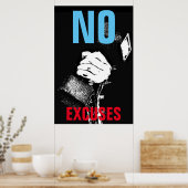 No口実ボディビルフィットネスアーポップ・アートのト ポスター (キッチン)