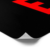 No口実ボディビルフィットネス 感動的 ポスター (角)