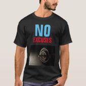 No口実ボディビルフィットネス 感動的 tシャツ (正面)