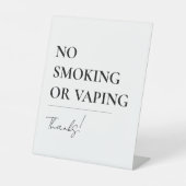 No喫煙またはVaping Office, Airbnb，レストラン 台座サイン (正面)