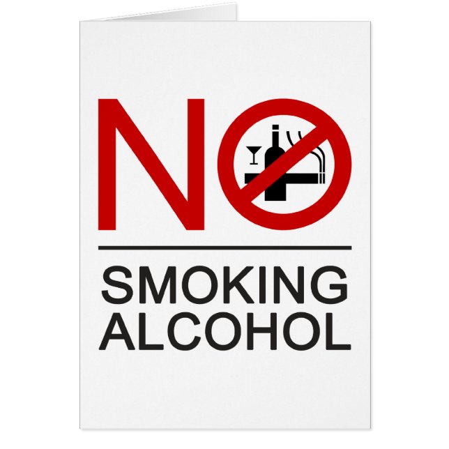 NO喫煙アルコール⚠タイのサイン⚠ (正面)