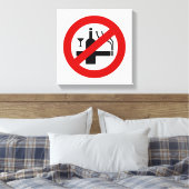 NO喫煙アルコール⚠タイのサイン⚠ キャンバスプリント (インサイチュ (寝室))