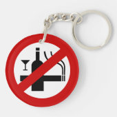 NO喫煙アルコール⚠タイのサイン⚠ キーホルダー (裏面)