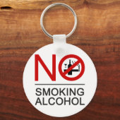 NO喫煙アルコール⚠タイのサイン⚠ キーホルダー (正面)