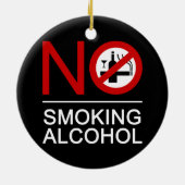 NO喫煙アルコール⚠タイのサイン⚠ セラミックオーナメント (裏面)