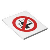 NO喫煙アルコール⚠タイのサイン⚠ ノートパッド (アングル)