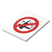 NO喫煙アルコール⚠タイのサイン⚠ ノートパッド (回転)