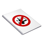 NO喫煙アルコール⚠タイのサイン⚠ ノートブック (右側)