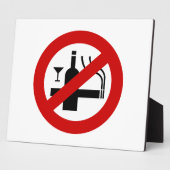 NO喫煙アルコール⚠タイのサイン⚠ フォトプラーク (側面)