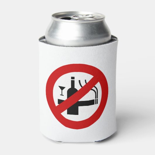 NO喫煙アルコール⚠タイのサイン⚠ 缶クーラー (缶正面)