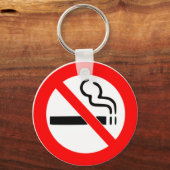 NO喫煙サイン – 喫煙禁止 キーホルダー (正面)