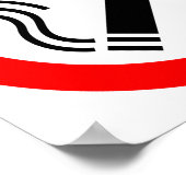 NO喫煙標識 – UK標識 ポスター (角)