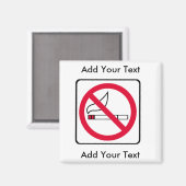 NO喫煙磁石 マグネット (正面/裏面)
