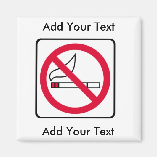 NO喫煙磁石 マグネット (正面)