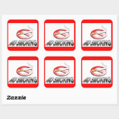 NO喫煙 スクエアシール (シート)