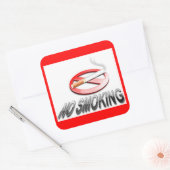 NO喫煙 スクエアシール (封筒)