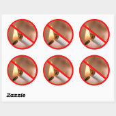 NO喫煙 ラウンドシール (シート)