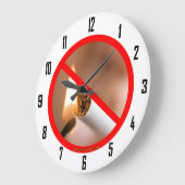 NO喫煙 ラージ壁時計 (傾斜)