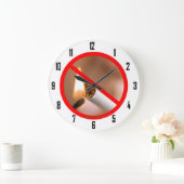 NO喫煙 ラージ壁時計 (ホーム)