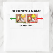 NO喫煙/喫煙 長方形シール (バッグ)