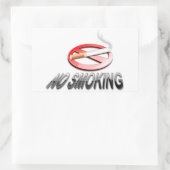 NO喫煙 長方形シール (バッグ)