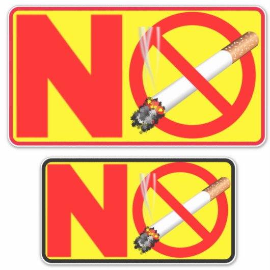 No喫煙No喫煙 シール (正面)