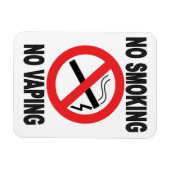 No喫煙No蒸発警告標識 マグネット (横)
