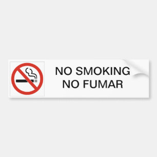 NO喫煙NO FUMARカーバンパーシール バンパーステッカー