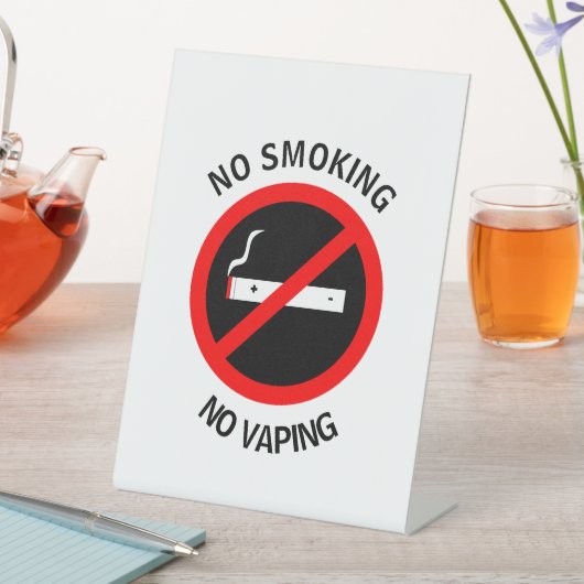 NO喫煙NO VAPINGサイン 台座サイン (インサイチュ)