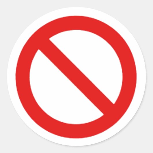 No国際的記号 ラウンドシール (正面)