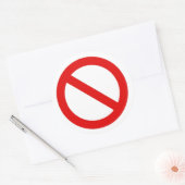 No国際的記号 ラウンドシール (封筒)