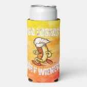 No敗者唯一のWienersホットドッグおもしろいプン スリム缶クーラー (Seltzer正面)