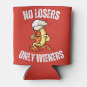 No敗者唯一のWienersホットドッグおもしろいプン 缶クーラー (正面)