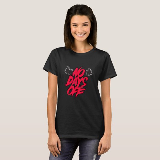 No日オフNo日Without Training Strength Tra Tシャツ (正面フル)