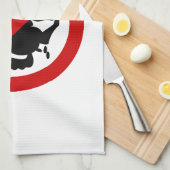 NO犬フーリング⚠タイのサイン⚠ キッチンタオル (四つ折り)