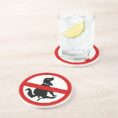 NO犬フーリング⚠タイのサイン⚠ コースター (側面)