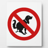 NO犬フーリング⚠タイのサイン⚠ フォトプラーク (正面)